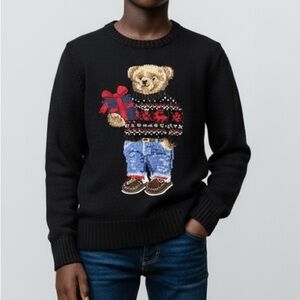 POLO RALPH LAUREN BEAR SWEATER SIZE 10/12